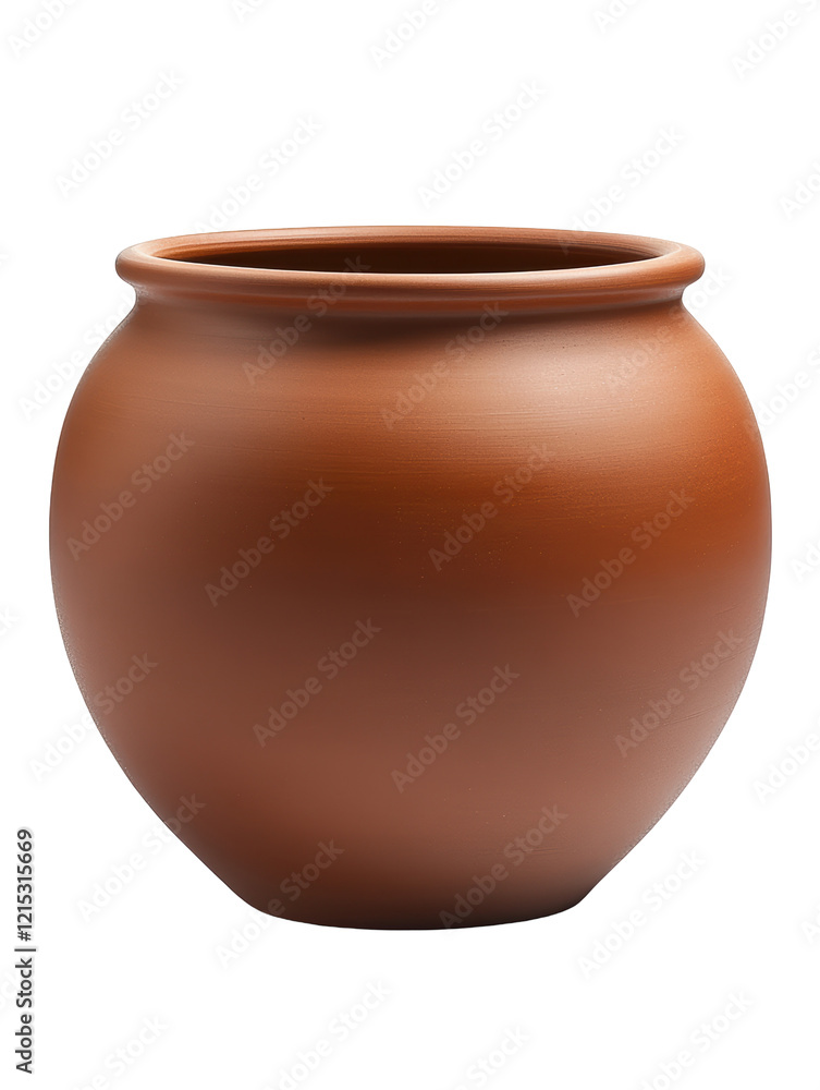 Isolated Terracotta Clay Pot Isolated Terracotta Clay Pot