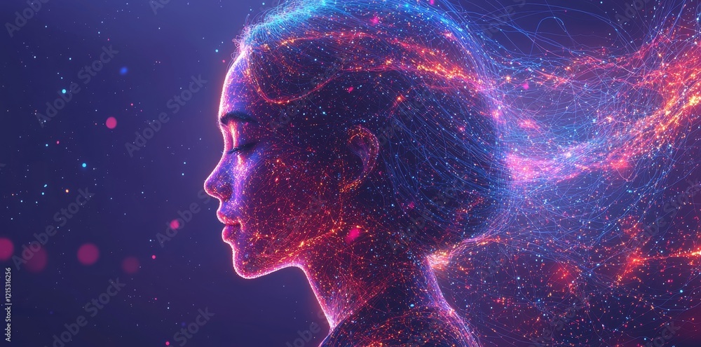 Concept illustration for digital detox. Showing the human obsession with devices. A smartphone deeply rooted in a person's head Concept illustration for digital detox. Showing the human obsession with devices. A smartphone deeply rooted in a person's head