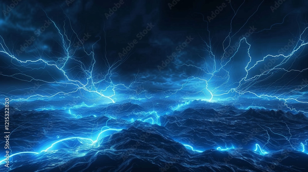 Abstract Lightning Storm Abstract Lightning Storm