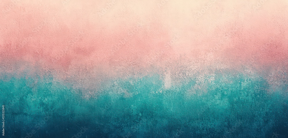 Fototapeta premium Soft, blurred light effect on a sea green to raspberry gradient
