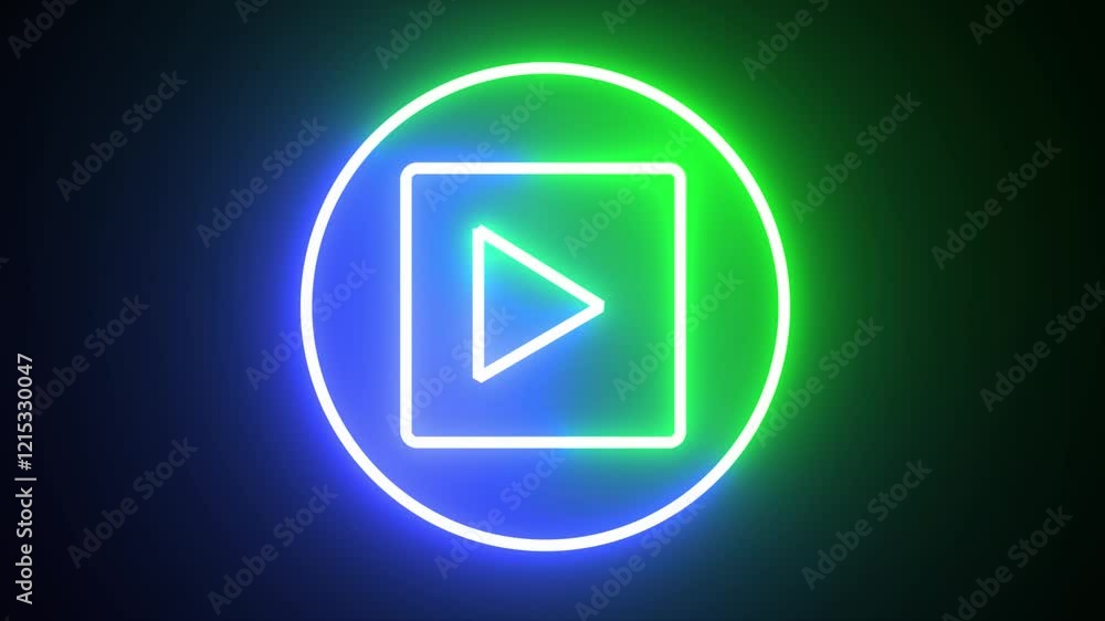 You tube icon made in a circle and square You tube icon made in a circle and square