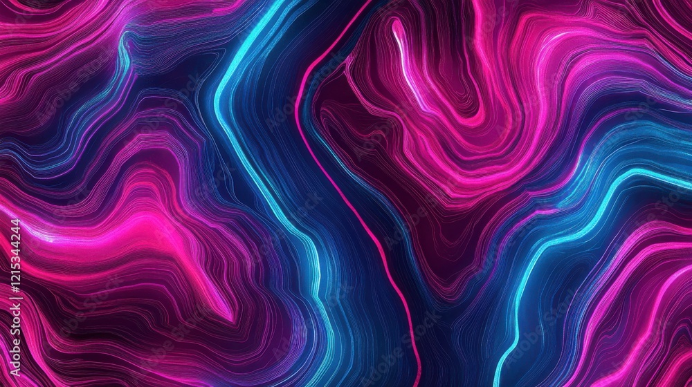 Fototapeta premium Vibrant Futuristic Neon Tech Background Design