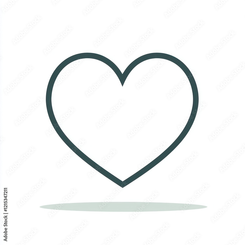 A heart icon made from two simple curved lines, with a modern, thin outline, floating on a neutral background, cutout on a transparent (PNG) background A heart icon made from two simple curved lines, with a modern, thin outline, floating on a neutral background, cutout on a transparent (PNG) background