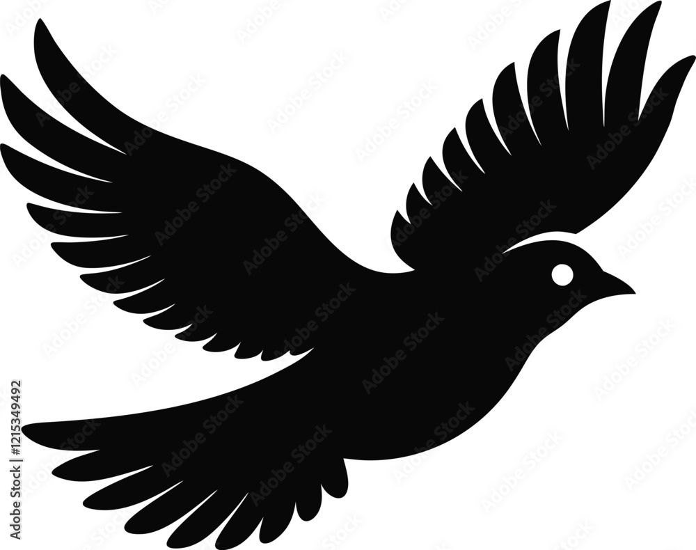 Obraz premium dove of peace illustration vector art 
