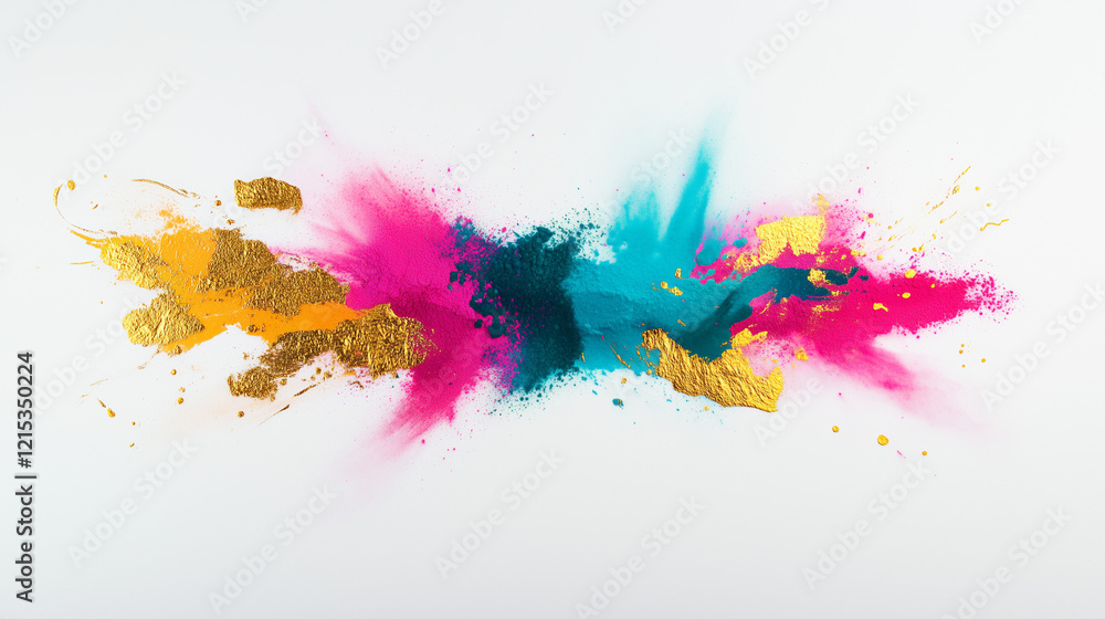 Fototapeta premium abstract watercolor background with watercolor splashes