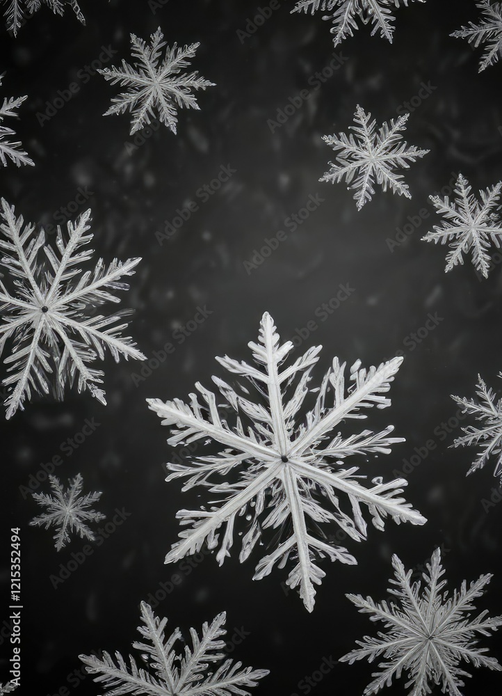 Frosty texture of black background with white snowflakes , bokeh, texture, black Frosty texture of black background with white snowflakes , bokeh, texture, black