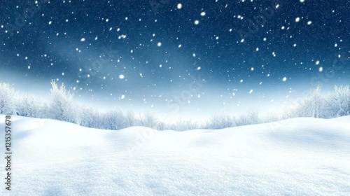 Wallpaper Mural winter space of snow  Torontodigital.ca