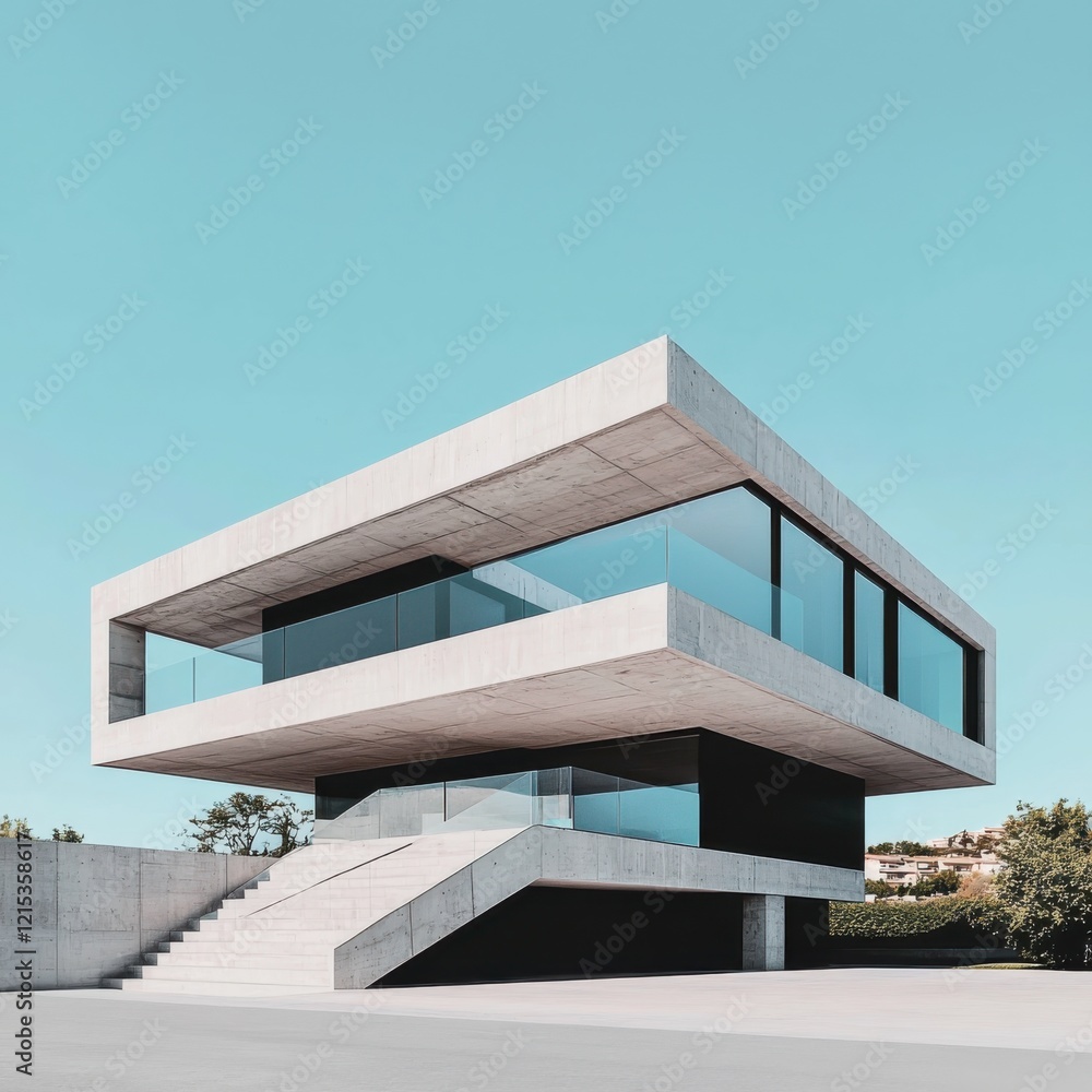 Contemporary minimalist architecture urban setting structural design modern environment elevated perspective conceptual depth Contemporary minimalist architecture urban setting structural design modern environment elevated perspective conceptual depth