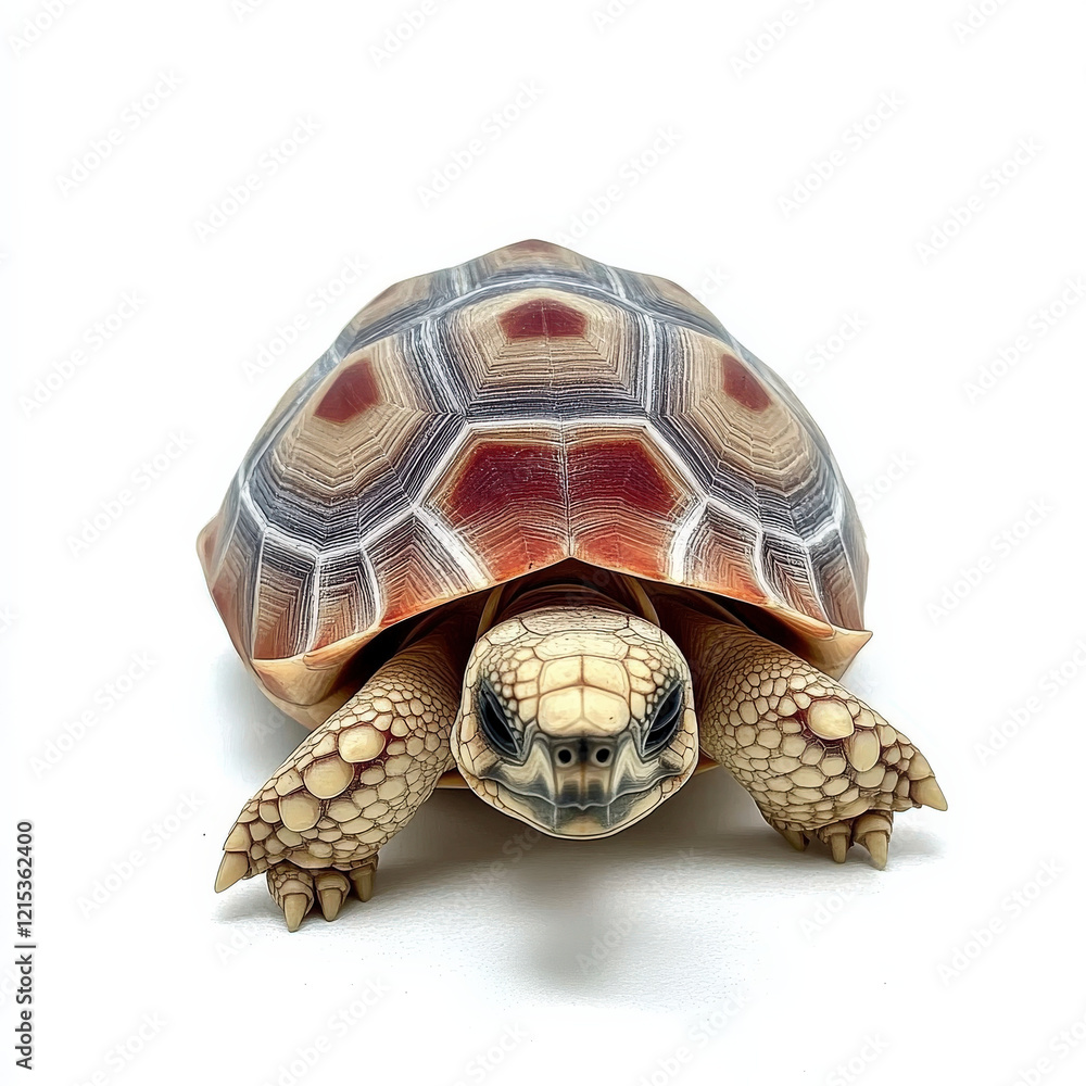 Radiated tortoise, intricate shell pattern, facing forward. Radiated tortoise, intricate shell pattern, facing forward.