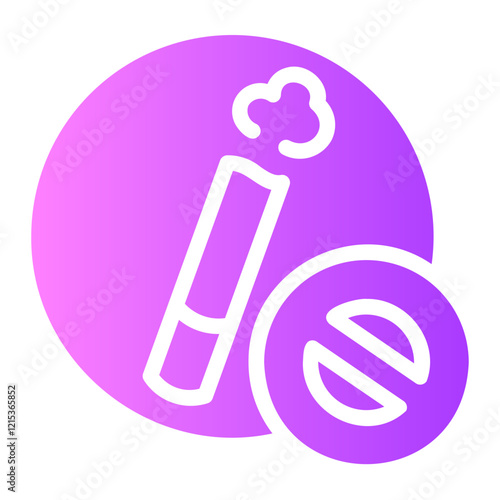 No Smoking gradient icon