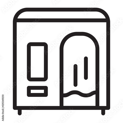 photo booth line icon