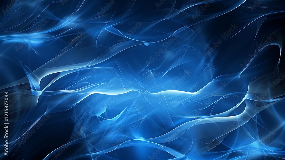 Abstract blue background with glowing lines and sparkles Abstract blue background with glowing lines and sparkles