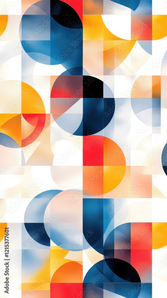 Vibrant abstract geometric shapes seamless pattern modern textiles digital art energetic environment aesthetic viewpoint contemporary design Vibrant abstract geometric shapes seamless pattern modern textiles digital art energetic environment aesthetic viewpoint contemporary design