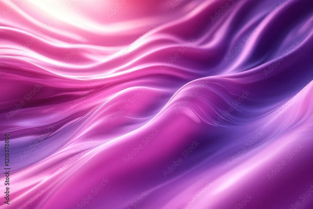 Colorful flowing fabric texture with soft waves and smooth gradients in purple hues Colorful flowing fabric texture with soft waves and smooth gradients in purple hues