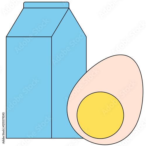 milk and egg