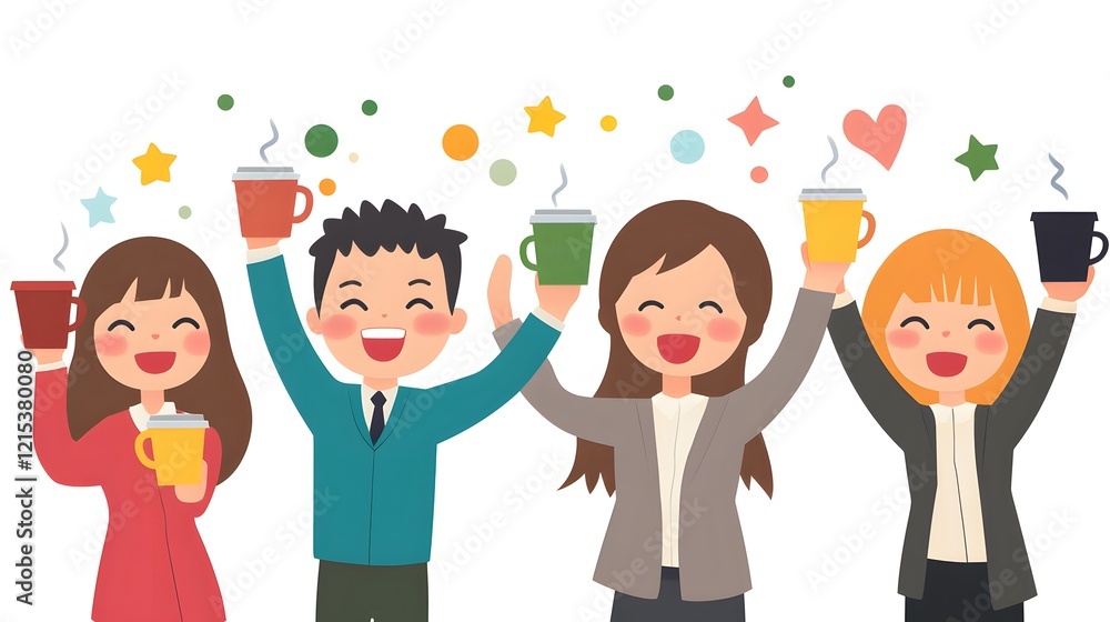 A cheerful group of friends celebrating together with drinks in hand, showcasing joy and camaraderie A cheerful group of friends celebrating together with drinks in hand, showcasing joy and camaraderie
