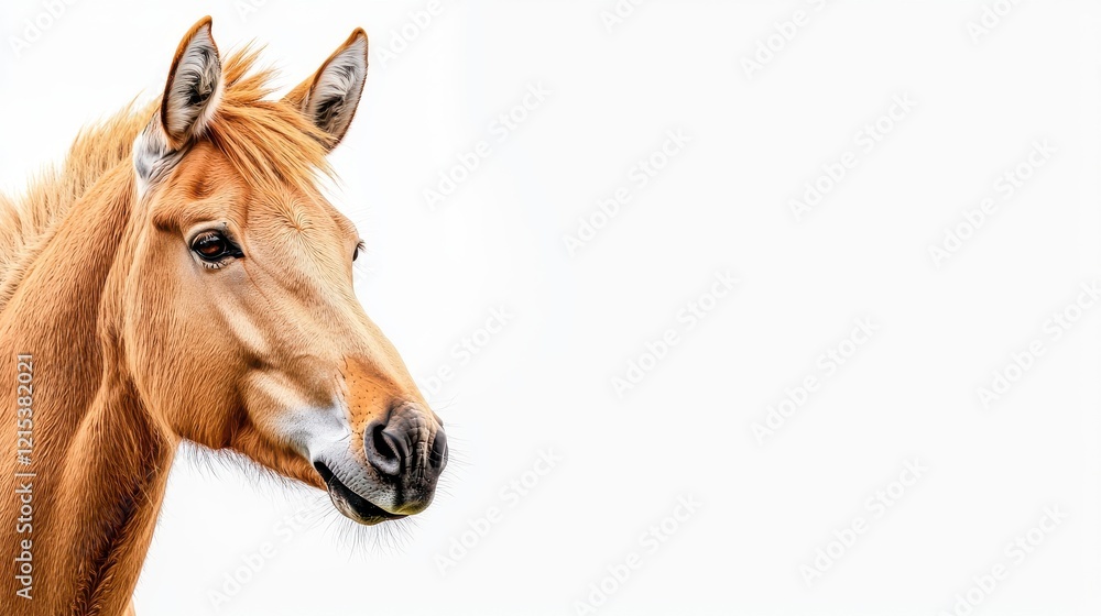 Majestic Horse Portrait with Soft Fur and Gentle Expression Majestic Horse Portrait with Soft Fur and Gentle Expression