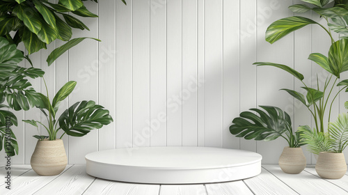 minimal beauty empty mockup product photography Modern wood 3d podium display wooden product background natural pedestal advertising