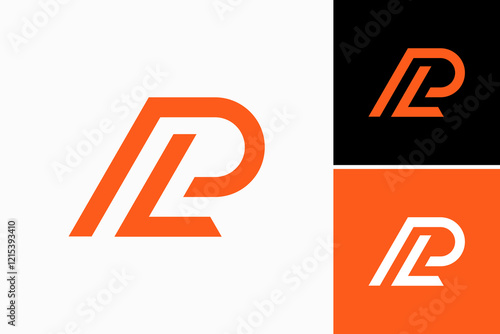 letter PL logo design vector