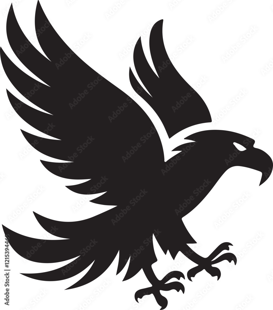 Obraz premium A unique eagle creative and simple illustration