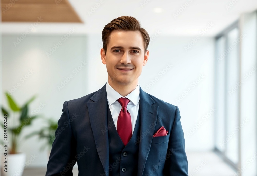 Male professional in traditional attire in a modern office Male professional in traditional attire in a modern office