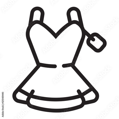 Nightgown  line icon
