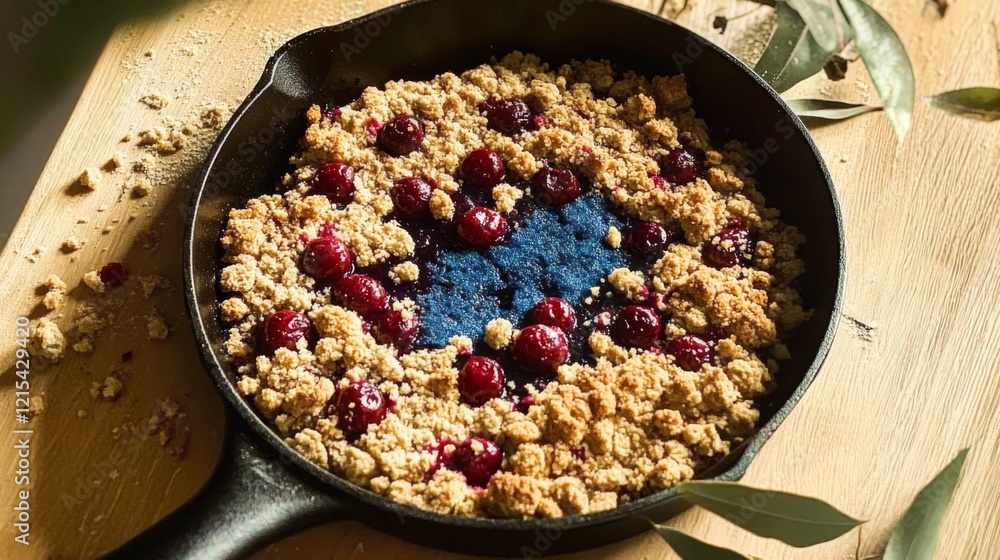 custom made wallpaper toronto digitalvegan cherry crumble in a skillet