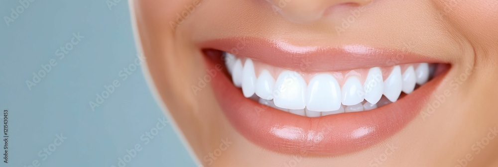 Obraz premium Woman with a white smile