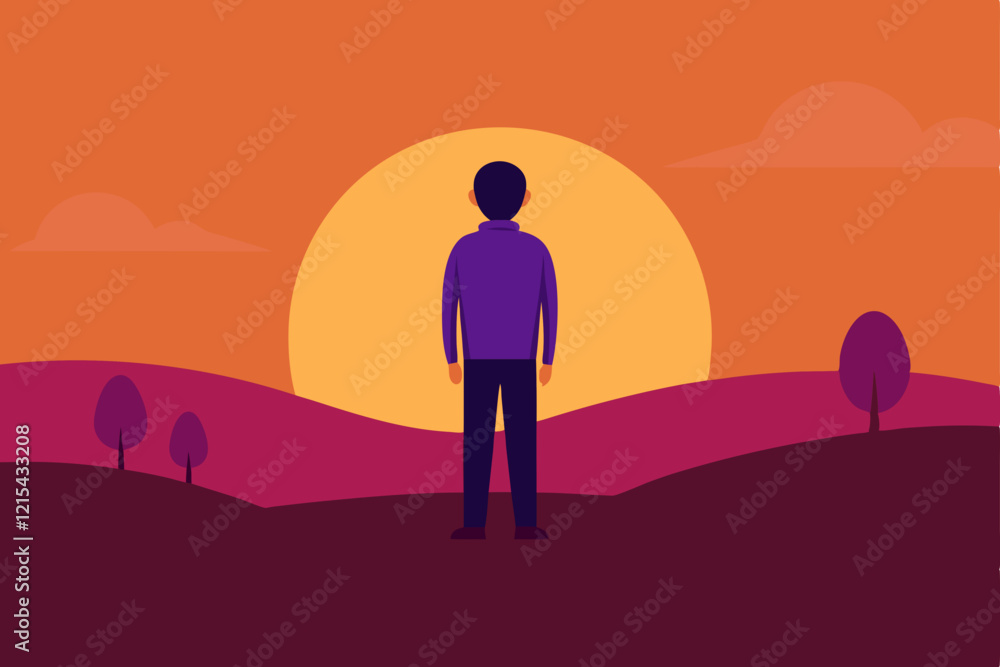 silhouette of a person in the desert silhouette of a person in the desert