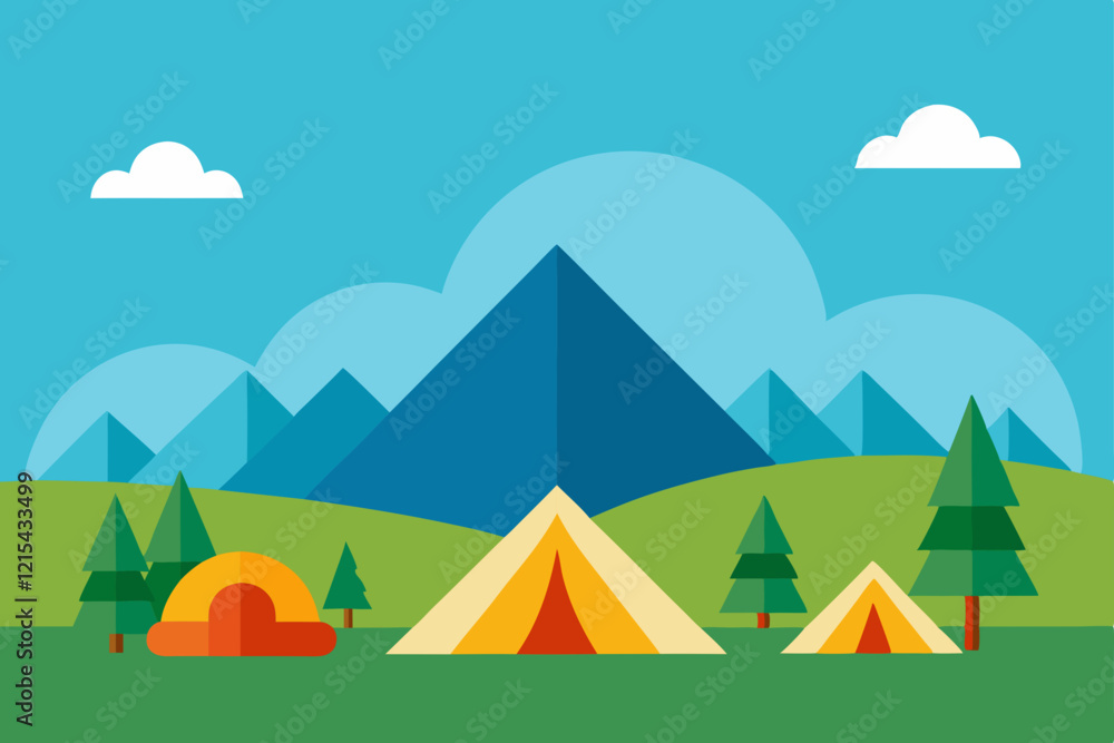 landscape with mountains landscape with mountains