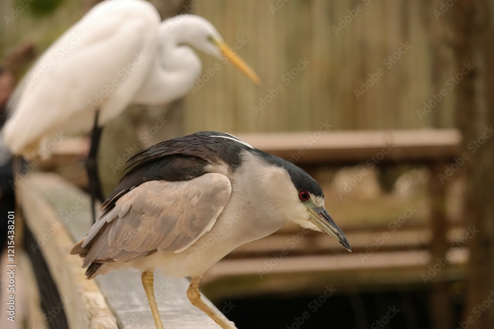Black-crowned Night Heron Stare Homosassa Springs Florida Black-crowned Night Heron Stare Homosassa Springs Florida