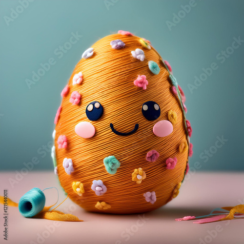 Decorated Yarn Egg Character
