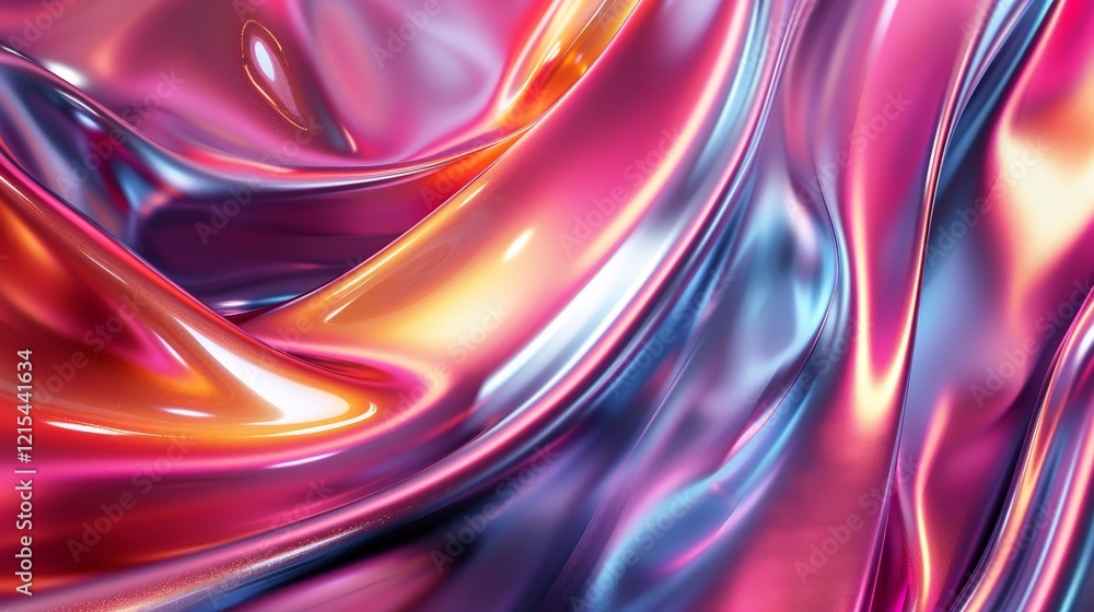 Fototapeta premium Abstract iridescent fabric texture