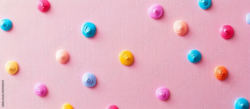 Colorful Swirls on Pink Background: A Delightful Abstract Art Colorful Swirls on Pink Background: A Delightful Abstract Art