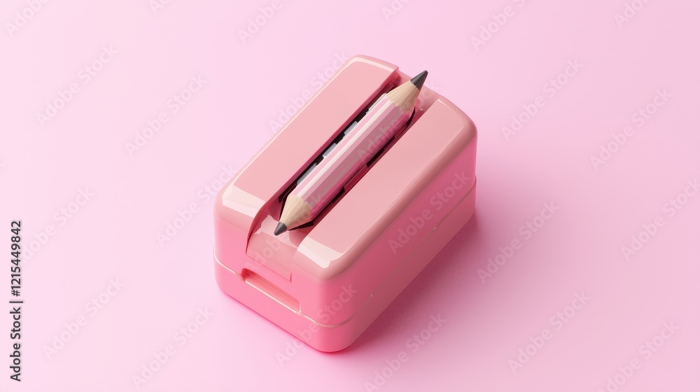 Cute Pink Pencil Sharpener with Dual Functionality and Stylish Design Cute Pink Pencil Sharpener with Dual Functionality and Stylish Design
