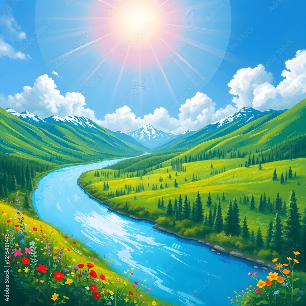 Fototapeta premium Moraine lake panorama in Banff National Park, Alberta, Canada