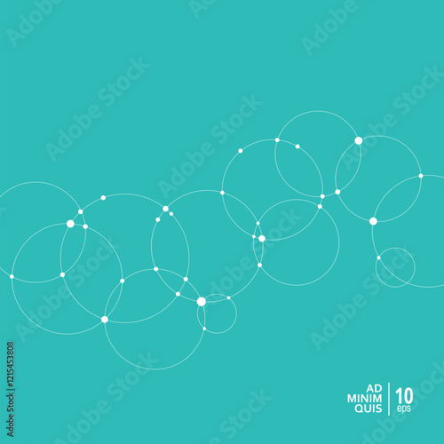 Vector dot matrix pattern with circles