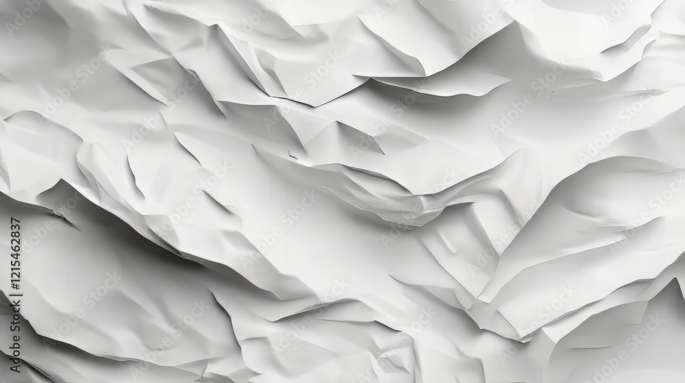 Abstract white crumpled texture Abstract white crumpled texture