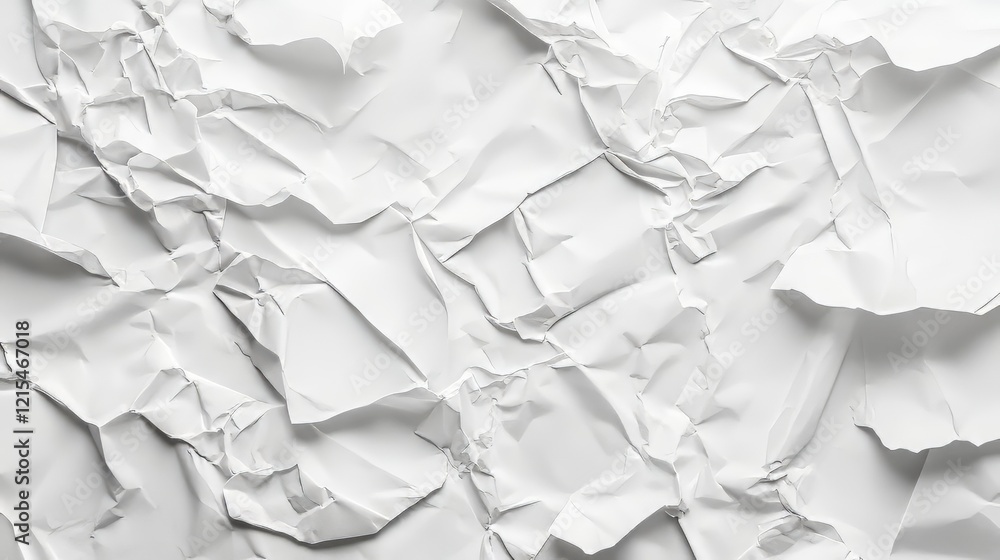 Texture of crumpled white paper Texture of crumpled white paper