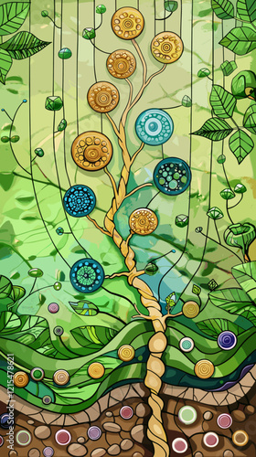 Exploring Biochemistry: Plant Structures and DNA Molecules in 3D