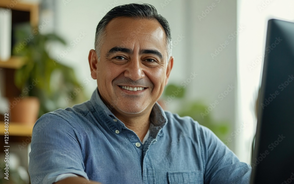 Obraz premium Businessman Smiling at Camera