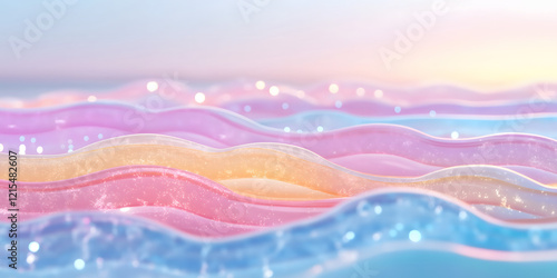 Ocean of abstract waves, lollypop ocean, desktop wallpaper and project background