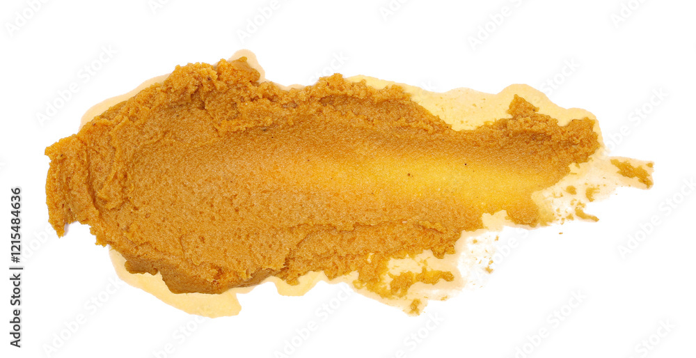 Fototapeta premium Pate, pasty spread isolated on white background, top view 