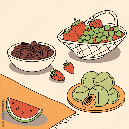 For Ramadan iftar, fruits are a refreshing and healthy option to break the fast. They provide hydration, vitamins, and natural sugars that help replenish your body. Some popular fruits often enjoyed d