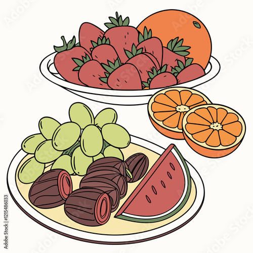 For Ramadan iftar, fruits are a refreshing and healthy option to break the fast. They provide hydration, vitamins, and natural sugars that help replenish your body. Some popular fruits often enjoyed d