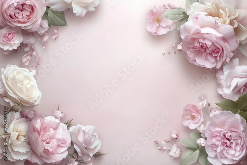 Wallpaper Mural Delicate Flower Border Background Torontodigital.ca