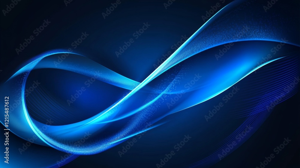 Sparkling Blue Bokeh Background with Glittering Particles Sparkling Blue Bokeh Background with Glittering Particles