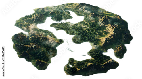 old map of continent