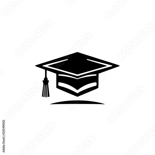 Graduation Cap Icon: Education, Knowledge, and Academic Achievement Symbol
