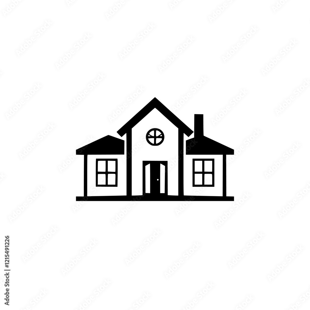 Elegant House Exterior Design: A Symbol of Home and Family. This captivating image showcases a classic house design, perfect for real estate and home design projects. Elegant House Exterior Design: A Symbol of Home and Family. This captivating image showcases a classic house design, perfect for real estate and home design projects.